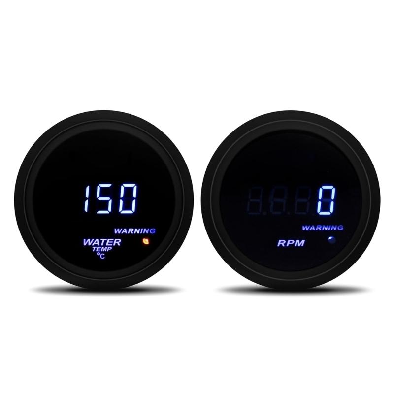 Water Temp Oil Temp Gauge Oil Press Fuel 52MM Tachometer Tacho Meter Water Tachometer Gauge