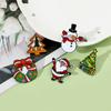 Christmas Christmas Brooch Fashionable Christmas Tree Pins Santa Claus Brooch  New Year Pins