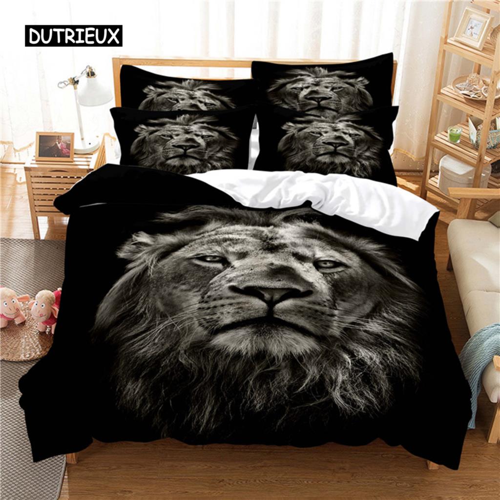 Deep Lion Bedding Set Duvet Cover Set 3d Bedding Digital Printing Bed Linen Queen Size Bedding Set Fashion Design