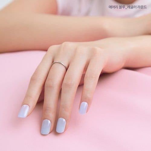 *4 Types of Pastel Ribbon Short Nails