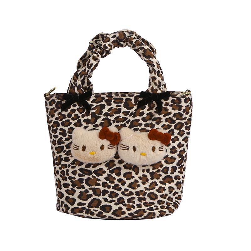 

Women s Retro Leopard Print Bucket Bag: Stylish & Versatile Crossbody for Autumn/Winter хаки