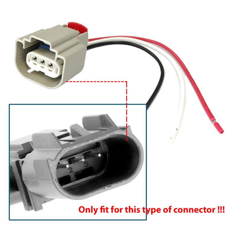 2pc For Ford Ranger T6 2.2 3.2 TDCi 2011-2025 DPF Exhaust Gas Pressure Sensor 3Pin Plug Connector Harness Wiring