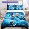 Set Biancheria da Letto 3 Pezzi con Stampa Modello Erling Haaland Morbido Delicato sulla Pelle Lavabile Copripiumino e Federe Set Stagione Unica Camera da Letto