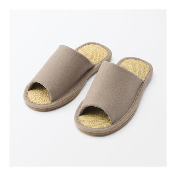 MUJI rush slippers/open front