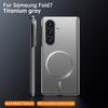 Luxury Metallic Paint Magnetic Phone Case for Samsung Galaxy Z Fold 7 6 5 4 ZFold7 ZFold6 for Magsafe Hinge Protective Cover