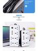 International Universal Power Strip with USB, Multi-Purpose UK & EU Plug Board with Switch