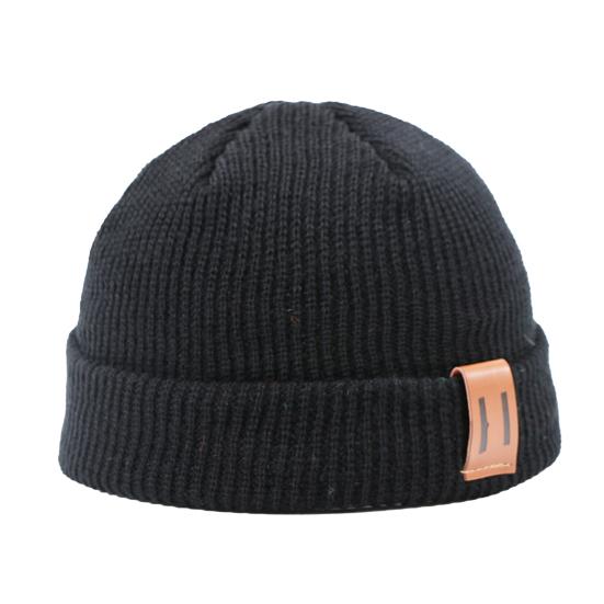 Knit Winter Hat Solid Color Fleece Lined Men Women Brimless Hat Cold Weather Outdoor Activities Breathable Hat