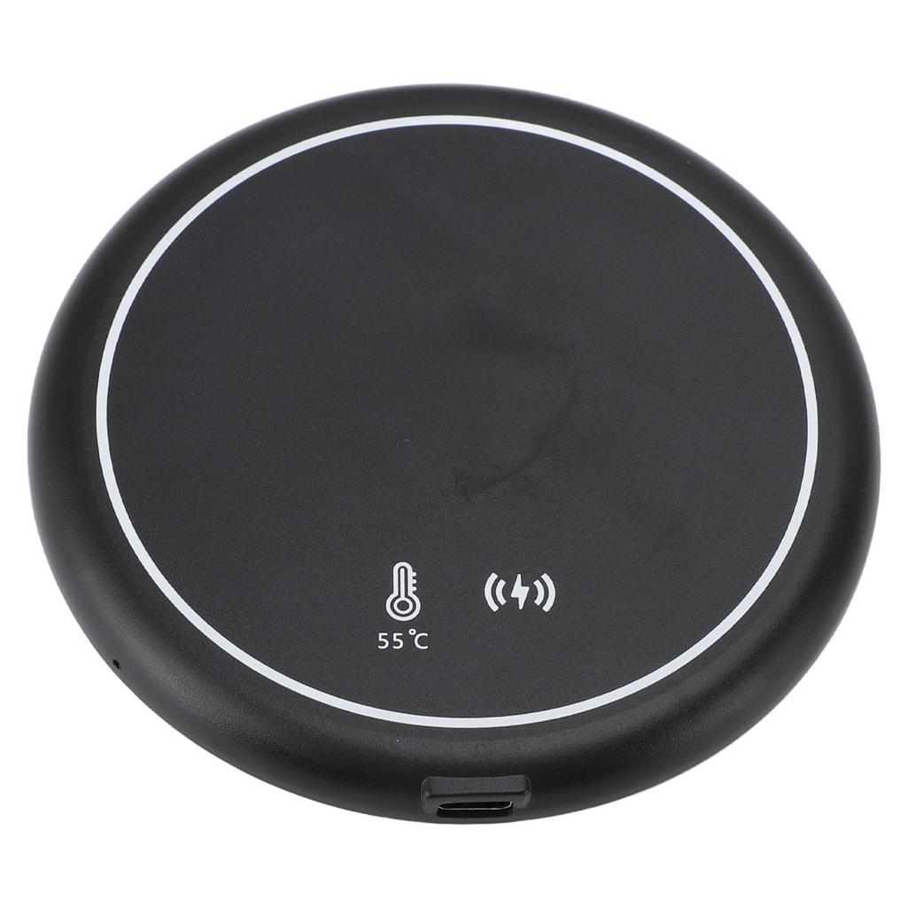 Cup Warmer Constant Temperature Heating Mug Warmer with Wireless Charger Mirror for Home Travel