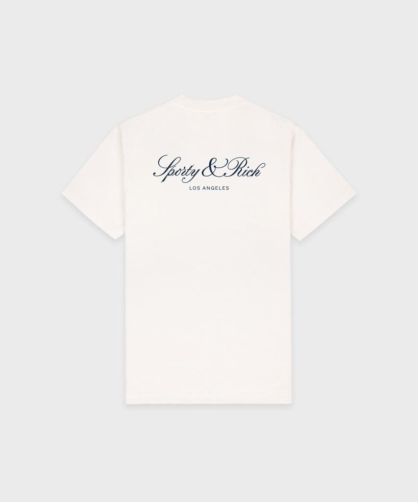 SPORTY&RICH Vendome La T-Shirt Unisex Cream R265Aut006