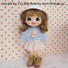 Multicolors Doll Plush Tops Mini Princess White Mesh Skirt for 1/12 BJD Dolls for Ob11 P9 Dolls