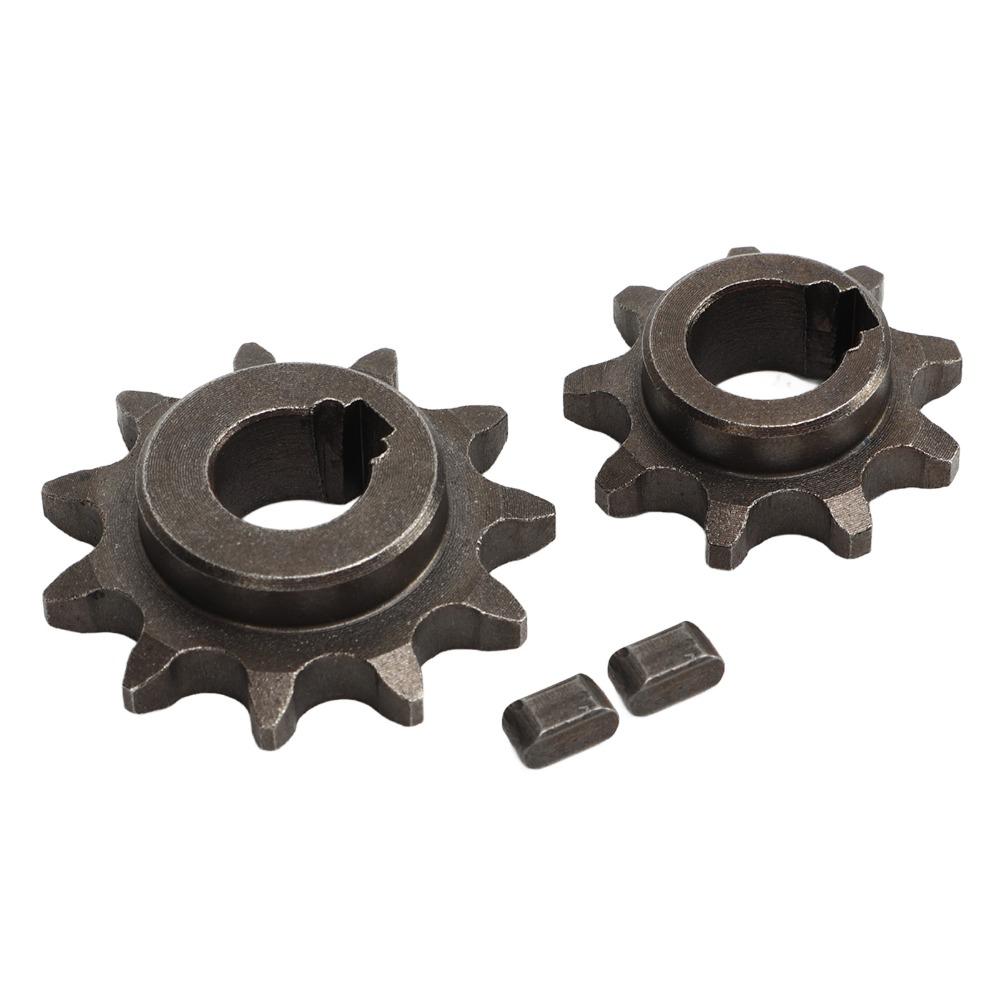 Carbon Steel Front Rear Gear Set 9 Teeth 11 Teeth Bicycle Gear Kit Gear Kit Set for Motorized Bike