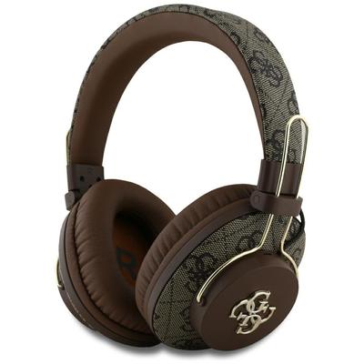Bluetooth-Kopfhörer Guess ENC Metall 4G Logo Braun