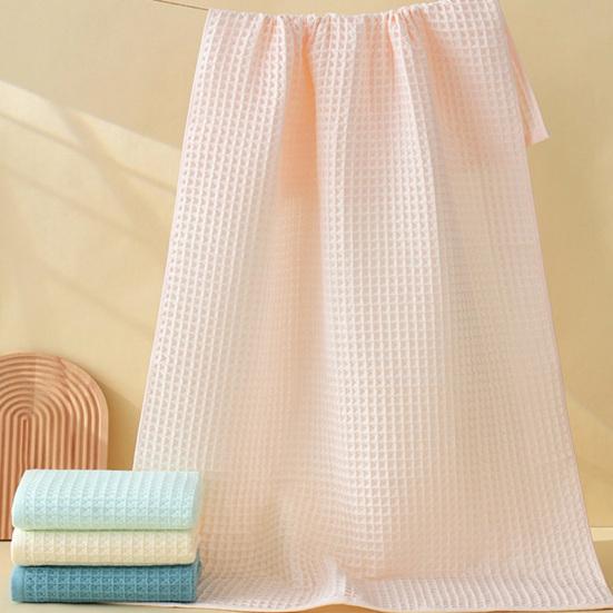 Absorbent Spa Towels for Home Cotton Waffle Bath Towel, Large Quick Dry Shower Towel Hotel Adults, Soft Thickened Skin Friendly Bathroom Travel,
