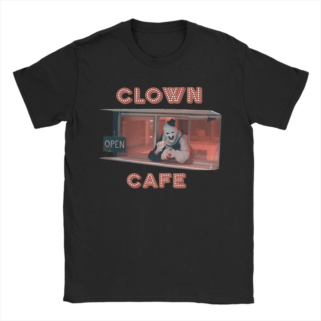 Terrifier Art The Clown T Shirt Men Women 100% Cotton Vintage T-Shirt Round Neck  Tees Short Sleeve Clothes Gift