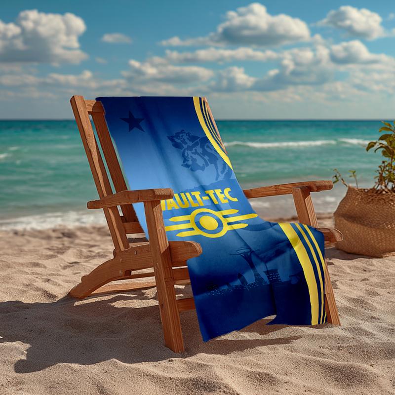 Vault-Tec Fashion Beach Towel: Ideal for Summer Adventures Soft, absorbent and quick drying suitable for swimming and bathing