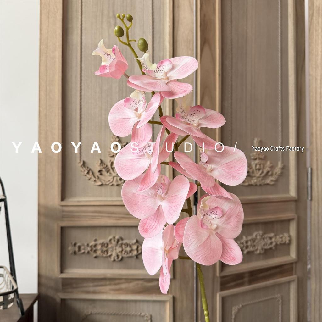 3D Printed Phalaenopsis Orchid, 9-Head Nordic Wedding & Dining Decoration, Floral Art Film Prop