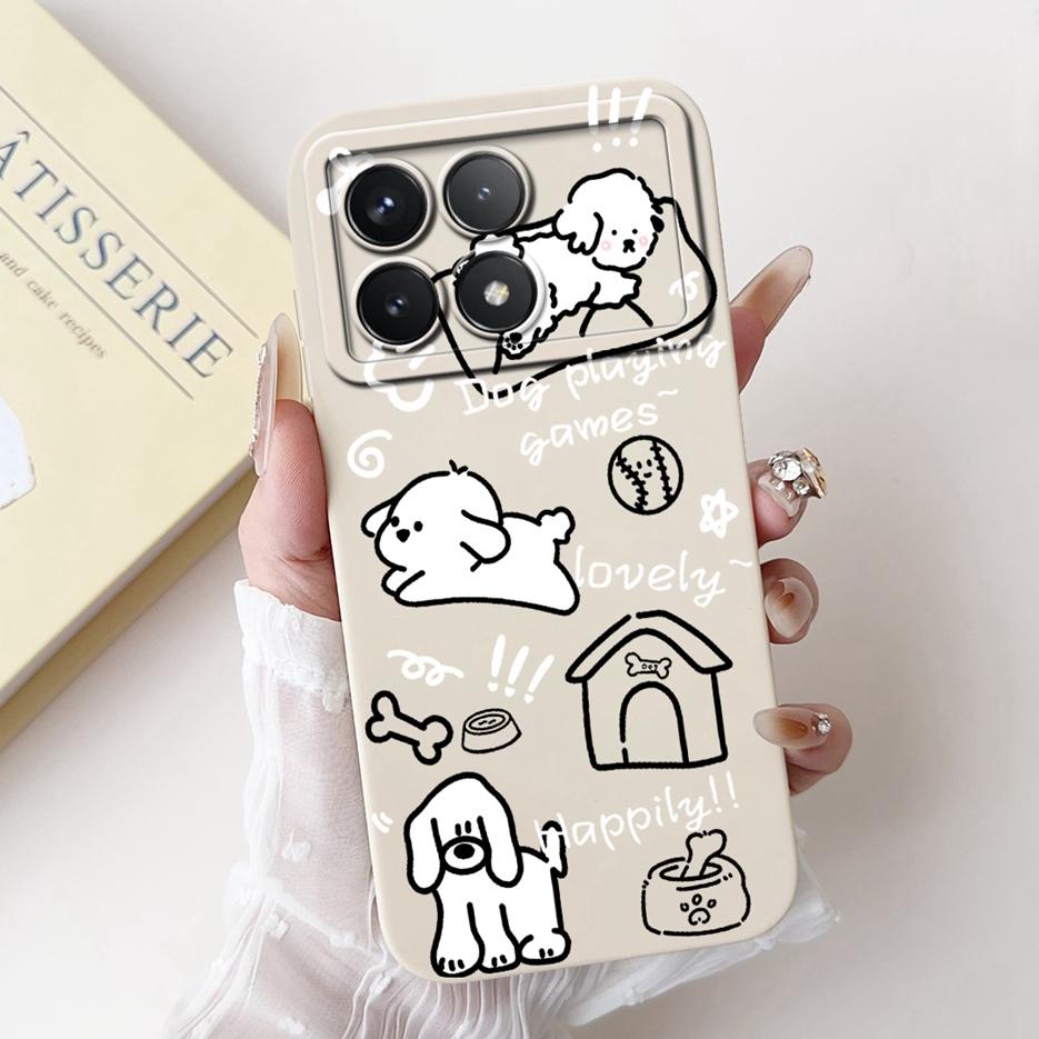 For Xiaomi Poco X6 Pro 5G Case Cute Panda Cartoon Cover Soft Silicone Phone Case For Xiaomi Poco X6 Neo PocoX6 Pro Fundas Bumper