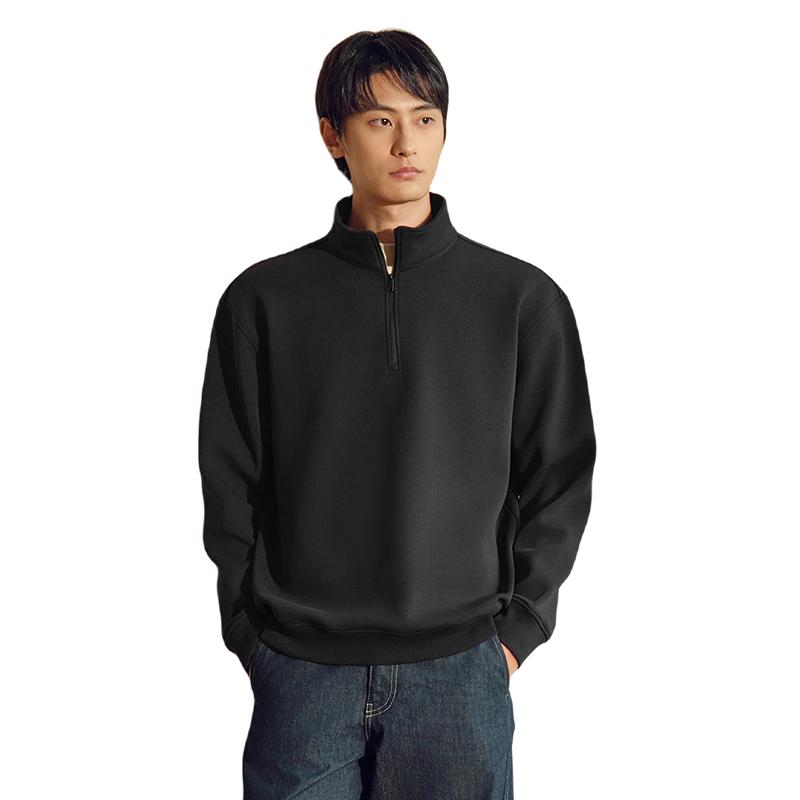 Hodo Men s Far Infrared Thermal Half-Zip Fleece Sweatshirt L