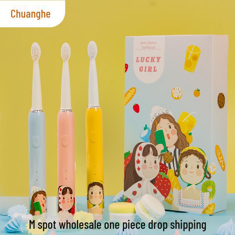 Xiaohongshu Girls Sonic Electric Toothbrush - USB Rechargeable, Multiple Patterns