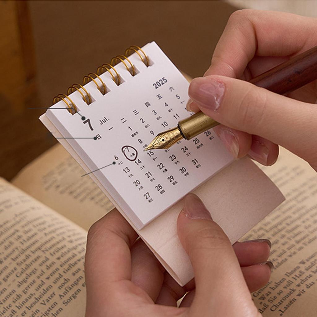 2026 Desk Calendar 20 Months Calendar from may 2025 Dec 2026 Daily Scheduler Aesthetic Paper Offices Supplies Yearly Planner