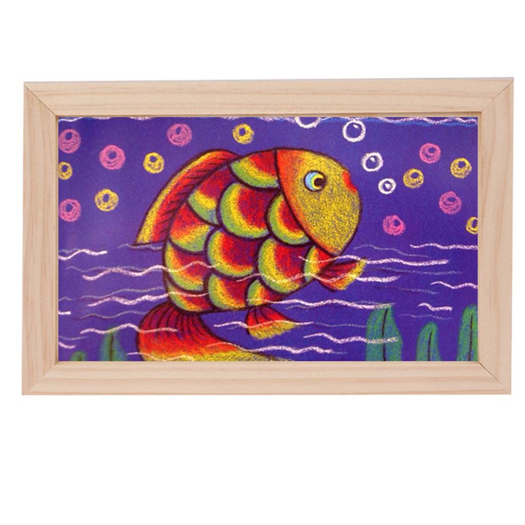 2Pcs Blank Wooden Painting Frame Set Mini Art Canvas Easel for DIY Crafts Kids Adults Beginners Home Wedding Party Decoration