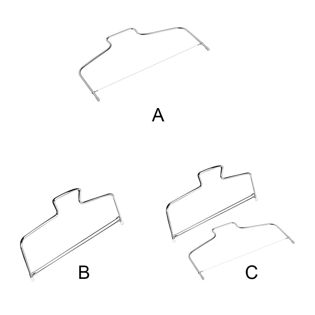 Cake Leveler Stainless Steel Wire Divider Kitchen Bread Layer Home Adjustable Handle Tools Professional Chef Accessories