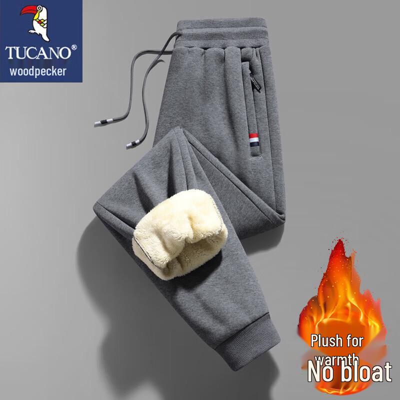 TUCANO Men's Plush-Lined Warm Casual Pants
