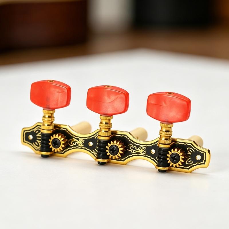 Classical Guitar Tuning Key Machine Head String Tuners Replacement 3+3 Guitar String Tuning Peg Guitar Accessory