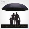 Paradise Umbrella Sun Protection Folding Umbrella Oversized Umbrella Three-Person Sun Umbrella Men and Women Double Black Glue Sun Umbrella UV