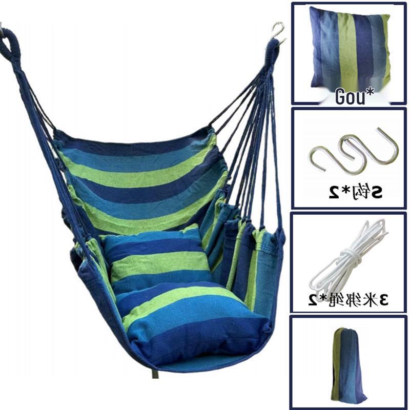 College Dorm Hanging Chair, Hammock & Rocking Basket for Indoors/Outdoors