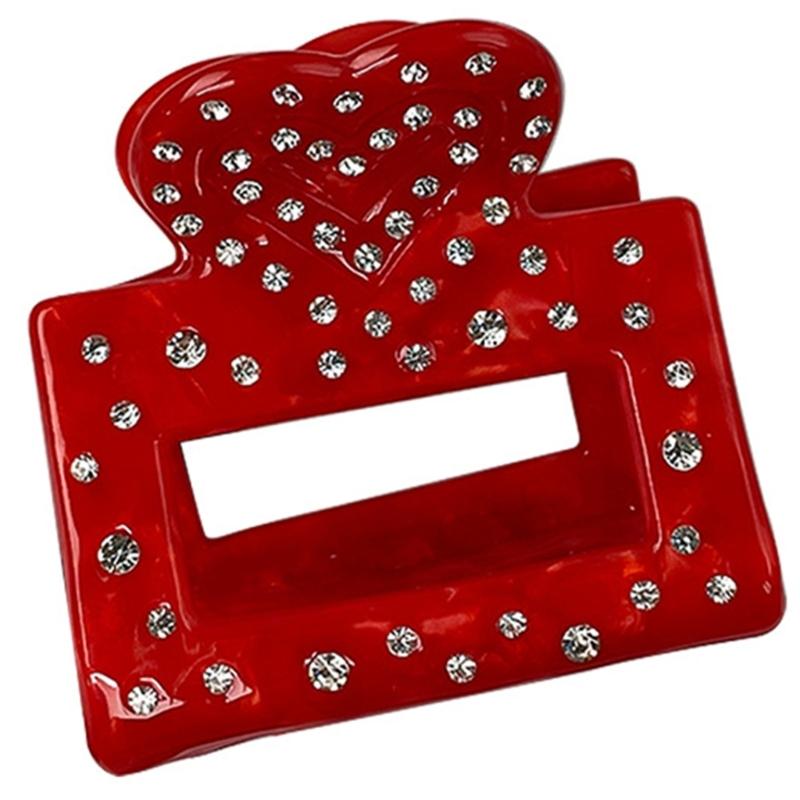 

Rhinestones Hair Claw Ponytail Clasp Hair Styling Tool All Matching Headwear