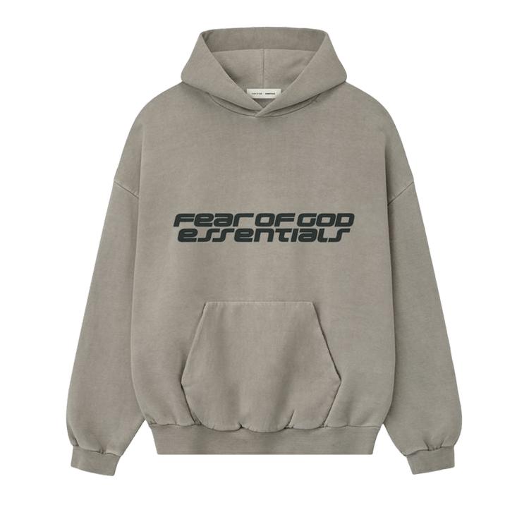 

Fear of God Essentials Heavy Fleece 90s Hoodie Smoke Grey Men Tops 192HO256561F 2XL