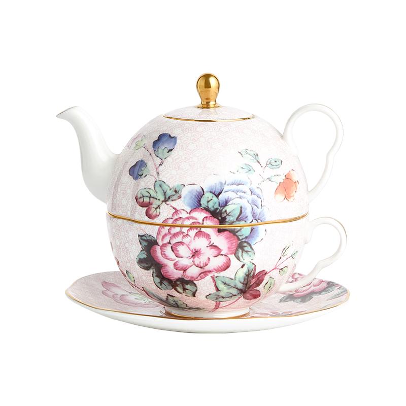 Wedgwood Rhododendron Bone China Single-Person Tea Set