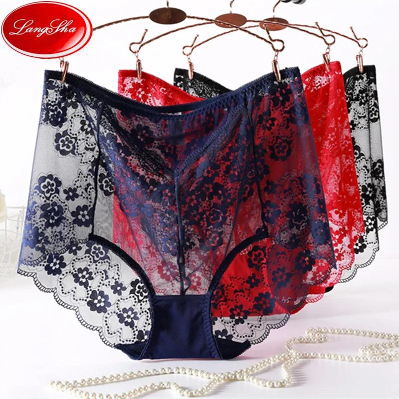 

Женские сексуальные кружевные трусики, ультратонкие эластичные, прозрачные, удобное нижнее белье, большие размеры M-XXXL