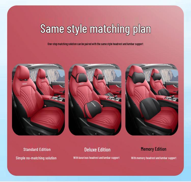 Breathable Perforated Leather Seat Cover for 2023-2026 Chery Tiggo 7 PLUS