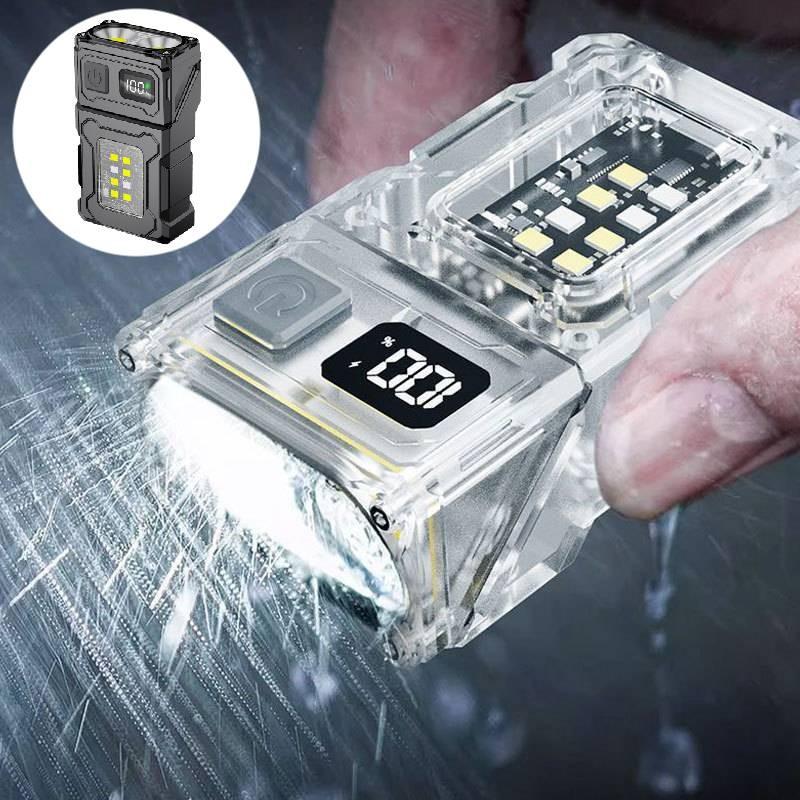 Led Powerful Flashlight Side Cob Lamp Rotation Portable Warning Outdoor Light