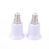 2Pcs E14 To E27 E14-D27 Adapter Conversion Socket Fireproof Plastic Converter Socket Bulb Adapter Lamp Holder Adapter