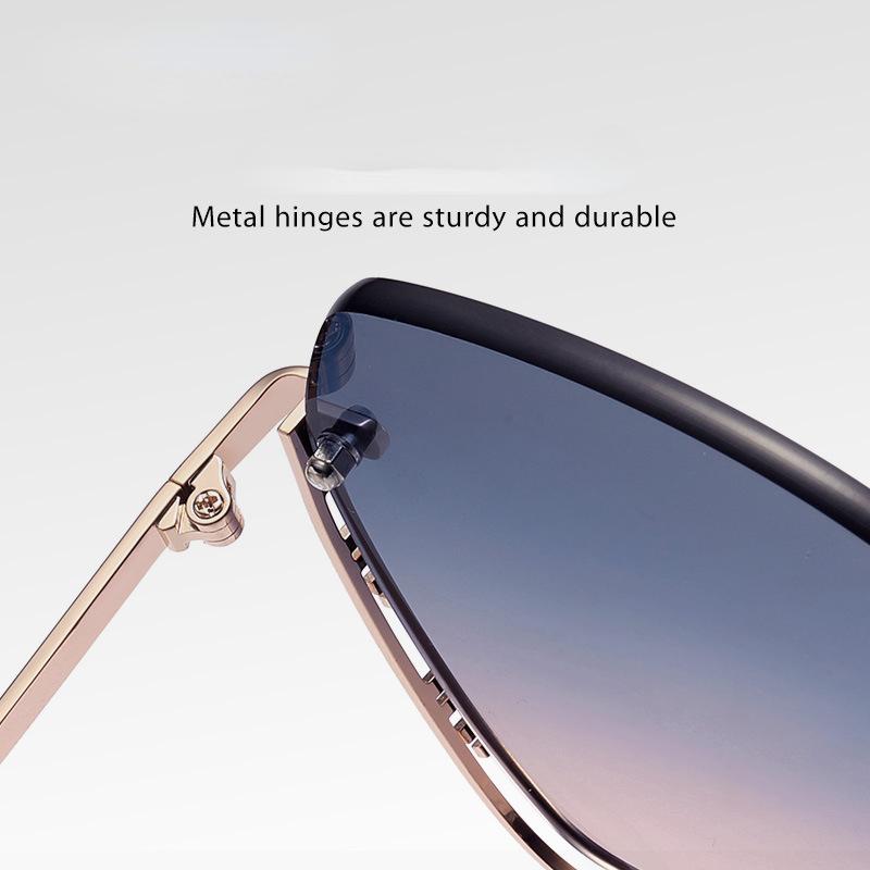 2025 New Polygonal Metal Frame Sunglasses with Fashionable and High-end Feel Sun Protection Travel UV400 Protection Sunglasses