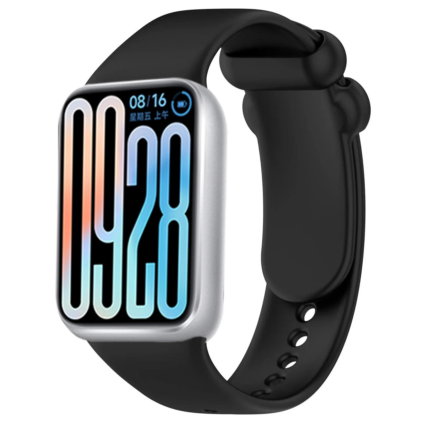 

Silicone Strap for Xiaomi Mi Band 8 Pro/9 Pro Sport Replacement Bracelet Wristband Belt for Xiaomi Redmi Watch 6/5/4 Accessories For Redmi Watch 6 чёрный