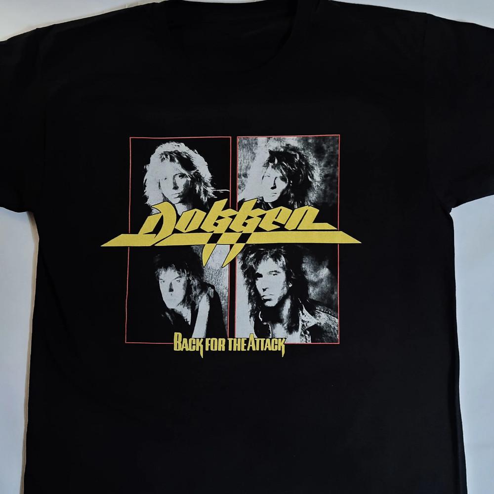 Dokken - Back For The Attack Black All Size Unisex T-Shirt Unisex T-Shirt XXL