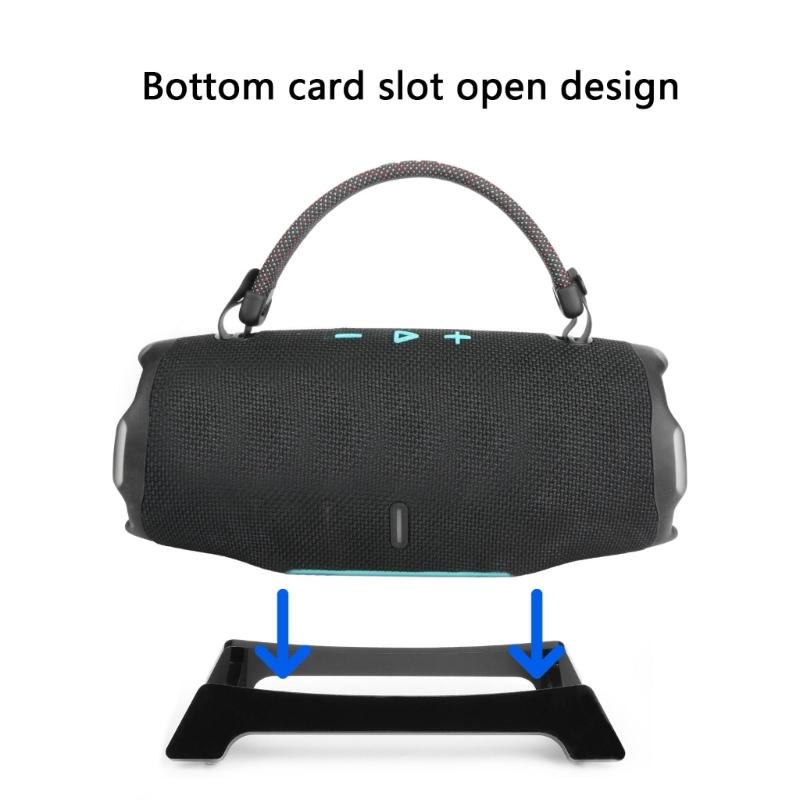 High Claritys Acrylic Desktop Stand for Charge 5/6 Portable Speakers Modern Support Enhanceds Sound Experience