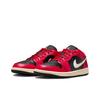 Air Jordan 1 Low Mystic Hibiscus Svart Dam Sneakers Röd Kokosmjölk DC0774-605