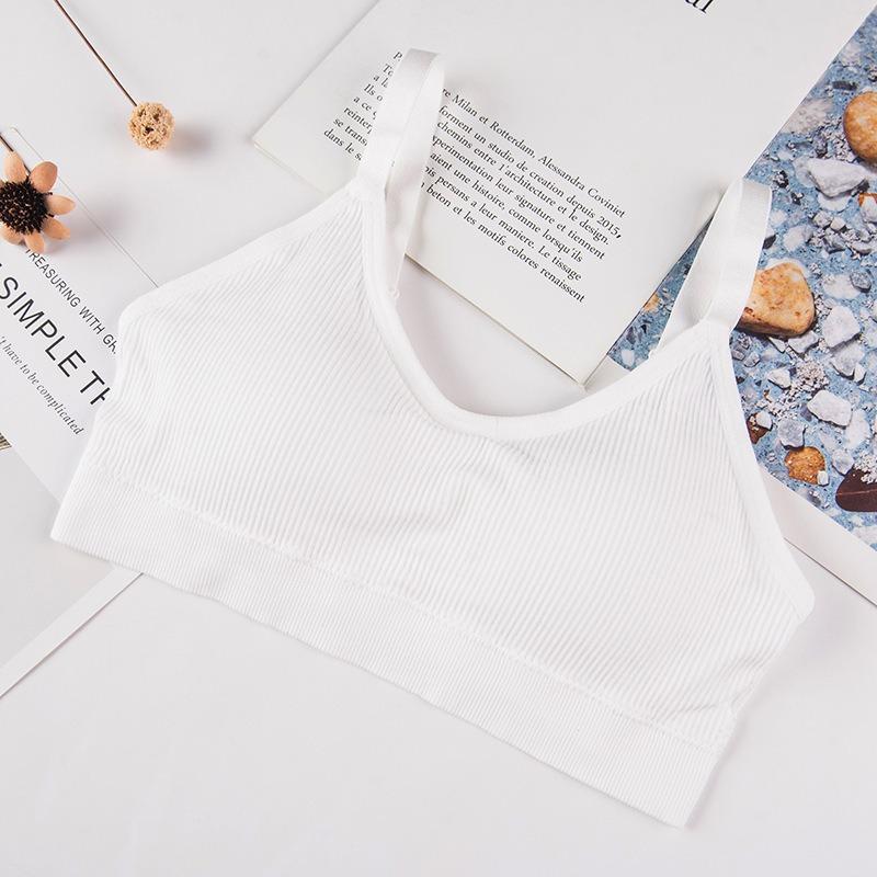Beauty Back Bear Print Wireless Sports Camisole Bra Comfortable Breathable High Elasticity