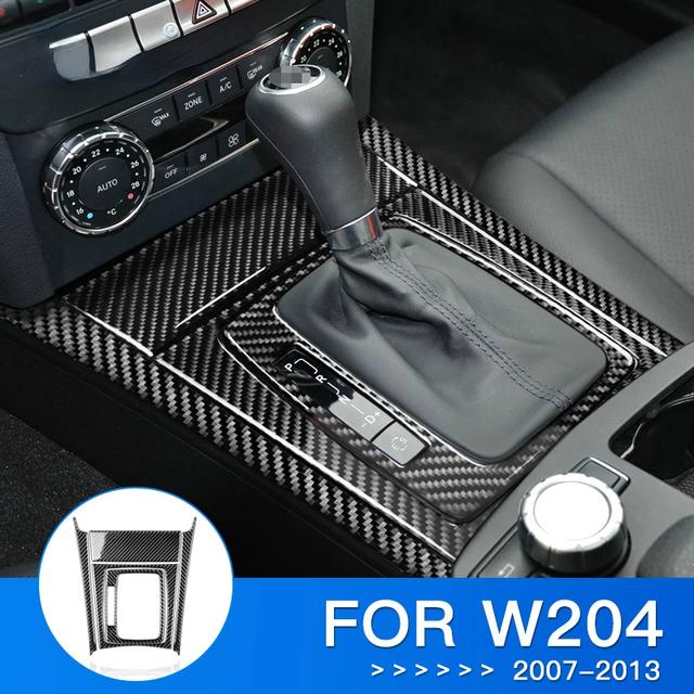 Airspeed for Mercedes Benz W204 Accessories for W204 Mercedes Benz Sticker Carbon Fiber Interior Trim Car Gear Shift Panel