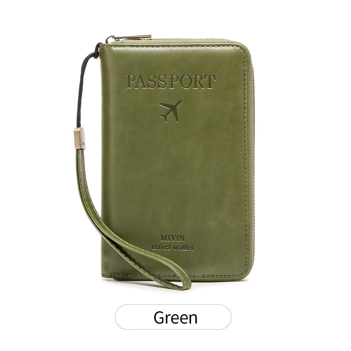 

Retro RFIDAnti-theft Passport Cover Minimalist Fashion Passport Bag Multifunctional PU Leather Passport Holder TravelAccessories