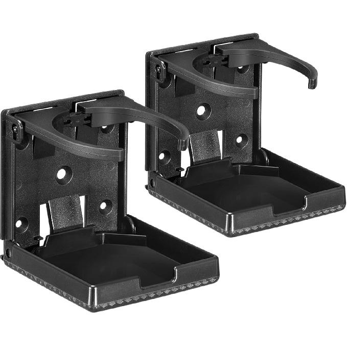 Spurtar 2Pcs Boat Cup Holder Suitable For Most Size Mugs Water Bottle Drink 2.36-3.94Inch/60-100MM Adjustable Folding Wall Car Desk Cup Holder For