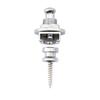 Musiclily Guitar Strap Locks, Security Strap Locks for Electric Guitars, Acoustic Guitars, and Basses, Chrome (Pack of 2)