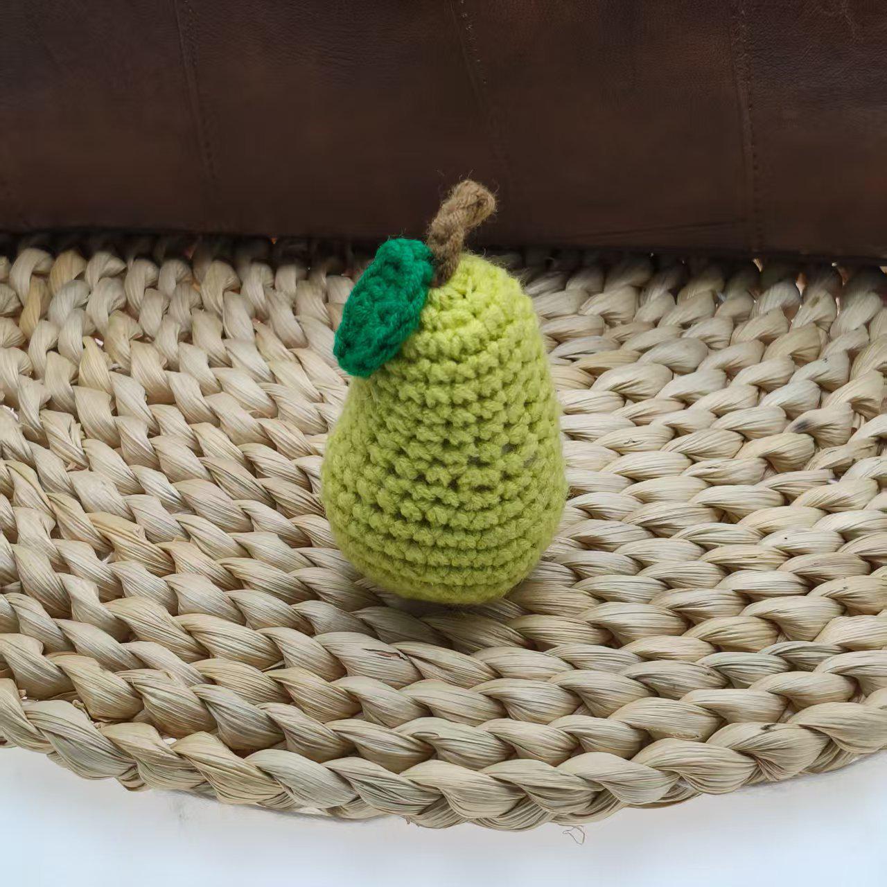 Handmade Cute Sunflower Crochet Doll Keychain Charm Without Keychain