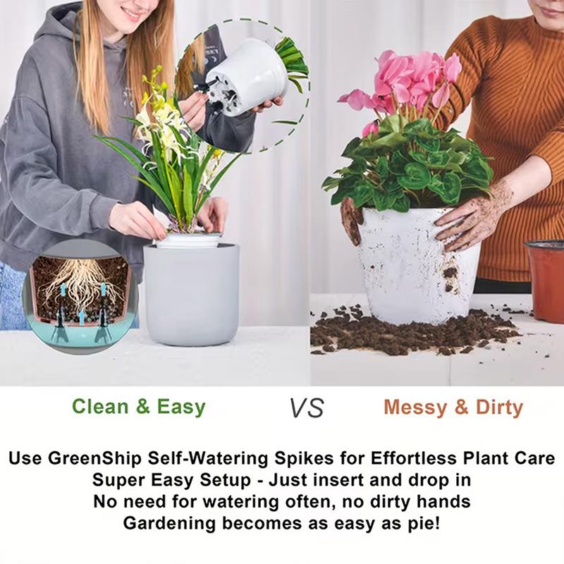 10 Sets Of Self-Watering Columns Suitable For Indoor/Outdoor Plants - Adjustable Slow-Release Irrigation Posts