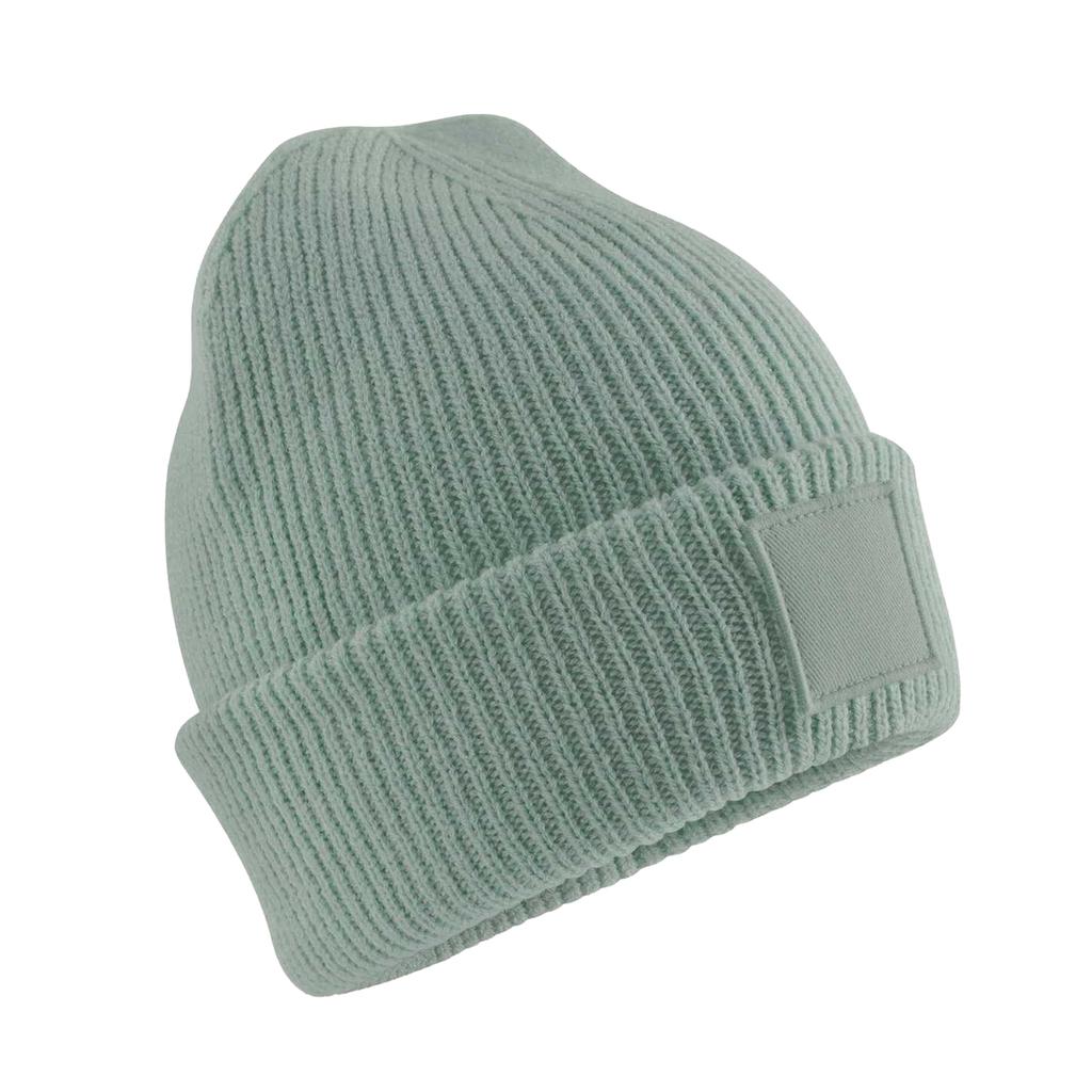 Beechfield Childrens/Kids Tonal Patch Cuffed Beanie